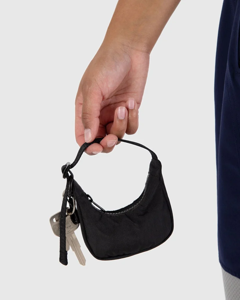 Crescent Bag Charm - Black - Image 3