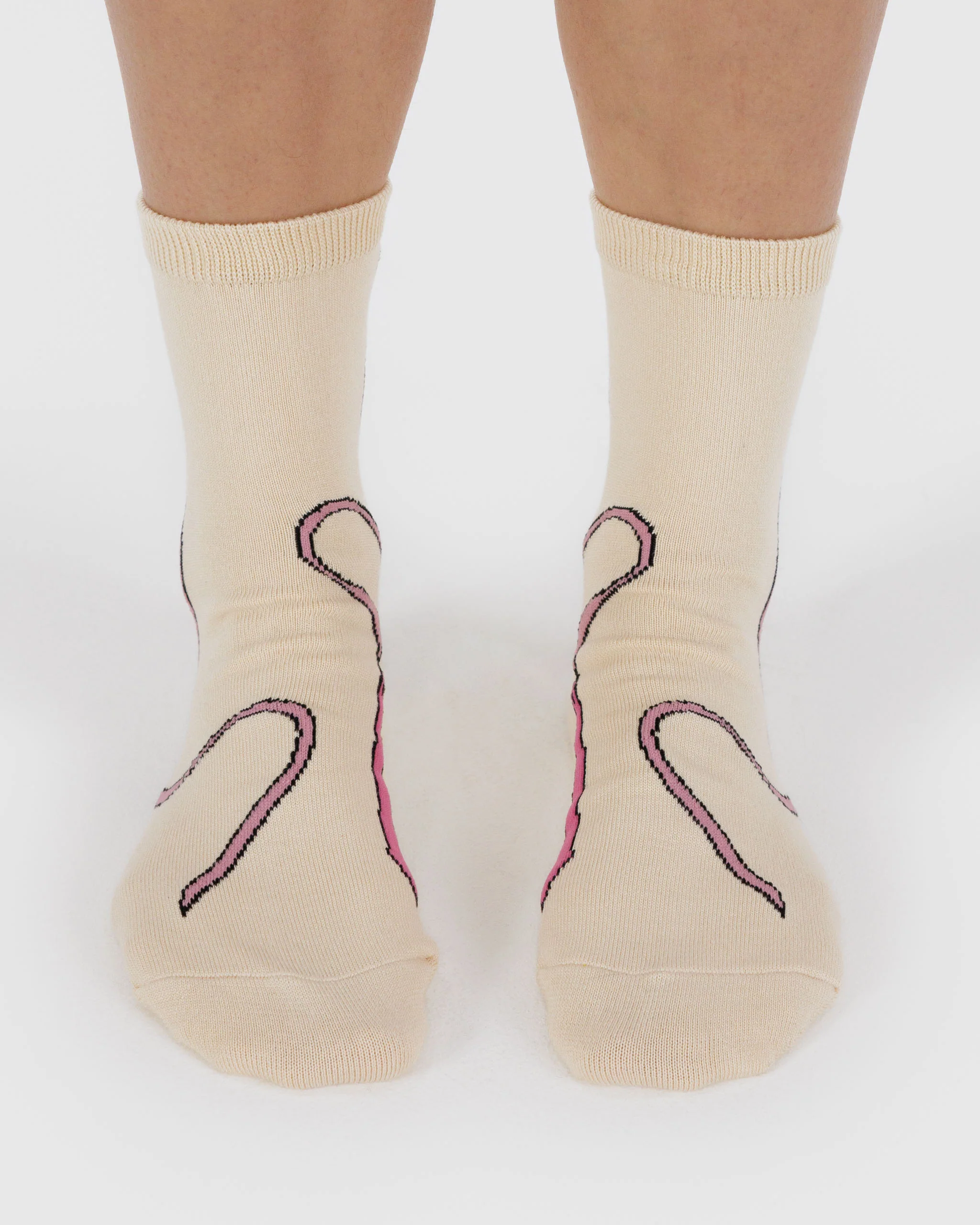 Crew Socks - Pink Bow - Image 4