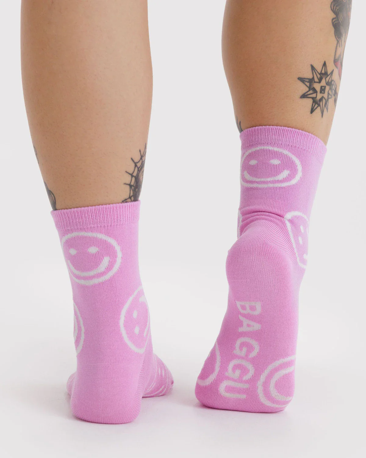 Crew Socks - Pink Happy - Image 3