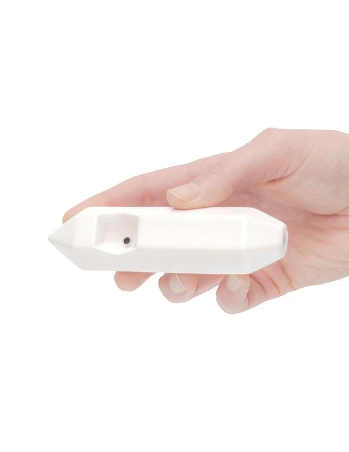 Crystal Voyager Pipe - Glossy White - Image 5