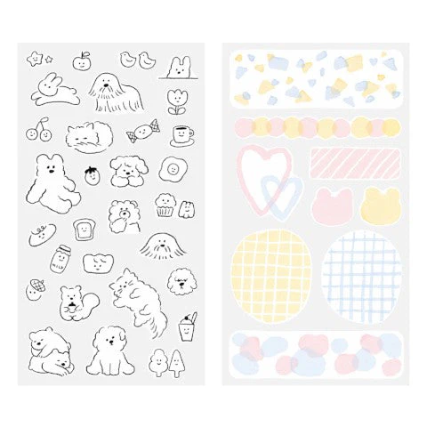 Cute Animal Motifs Sticker Sheet - Image 2
