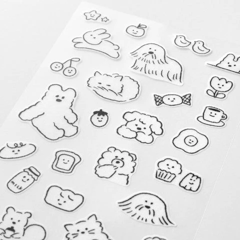 Cute Animal Motifs Sticker Sheet - Image 3