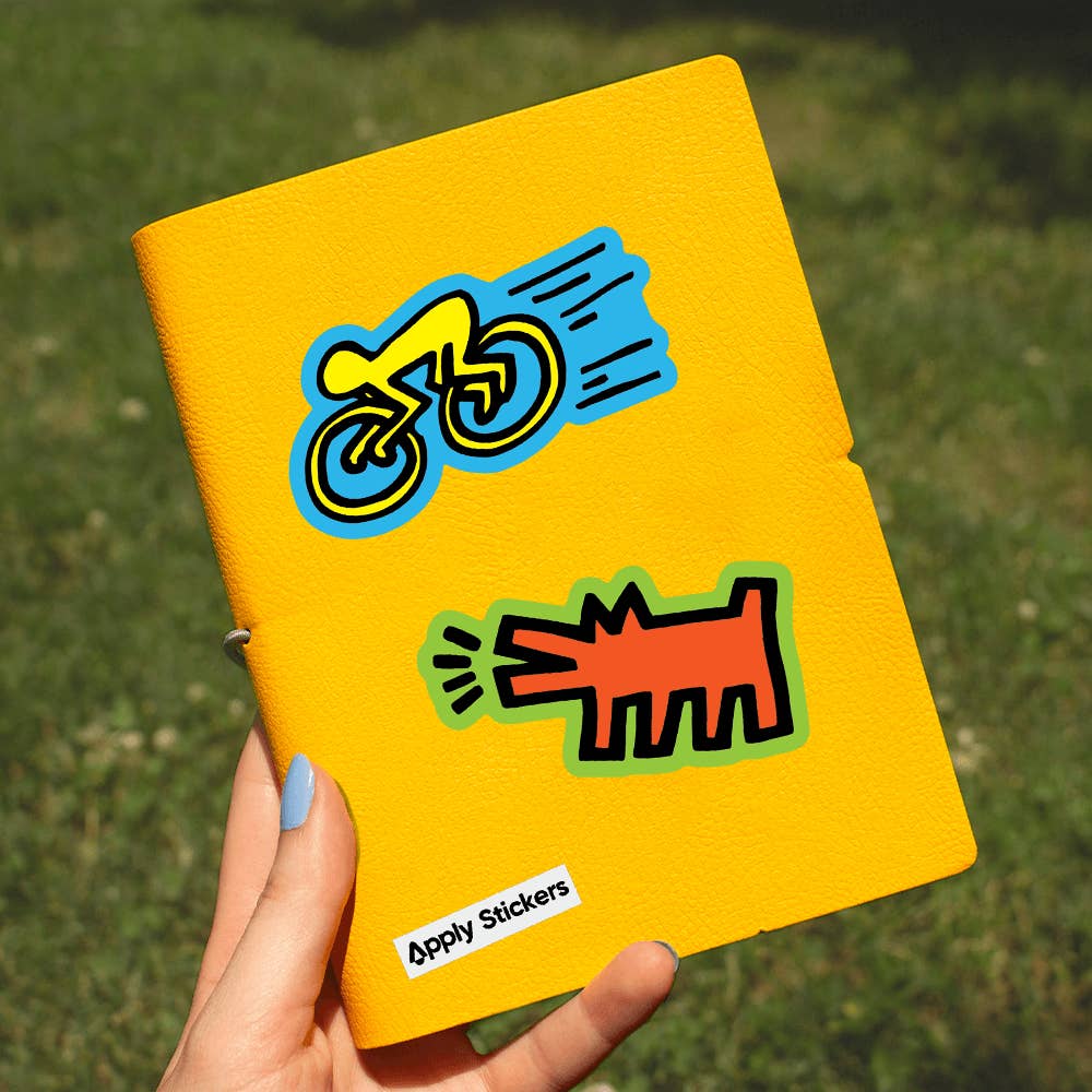 Cyclist Sticker By Keith Haring - Image 2