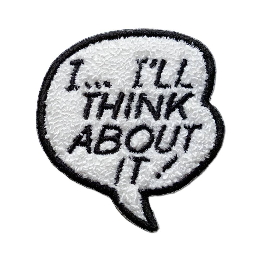 I...I'll Think About It! By Roy Lichtenstein - Iron-On Patch