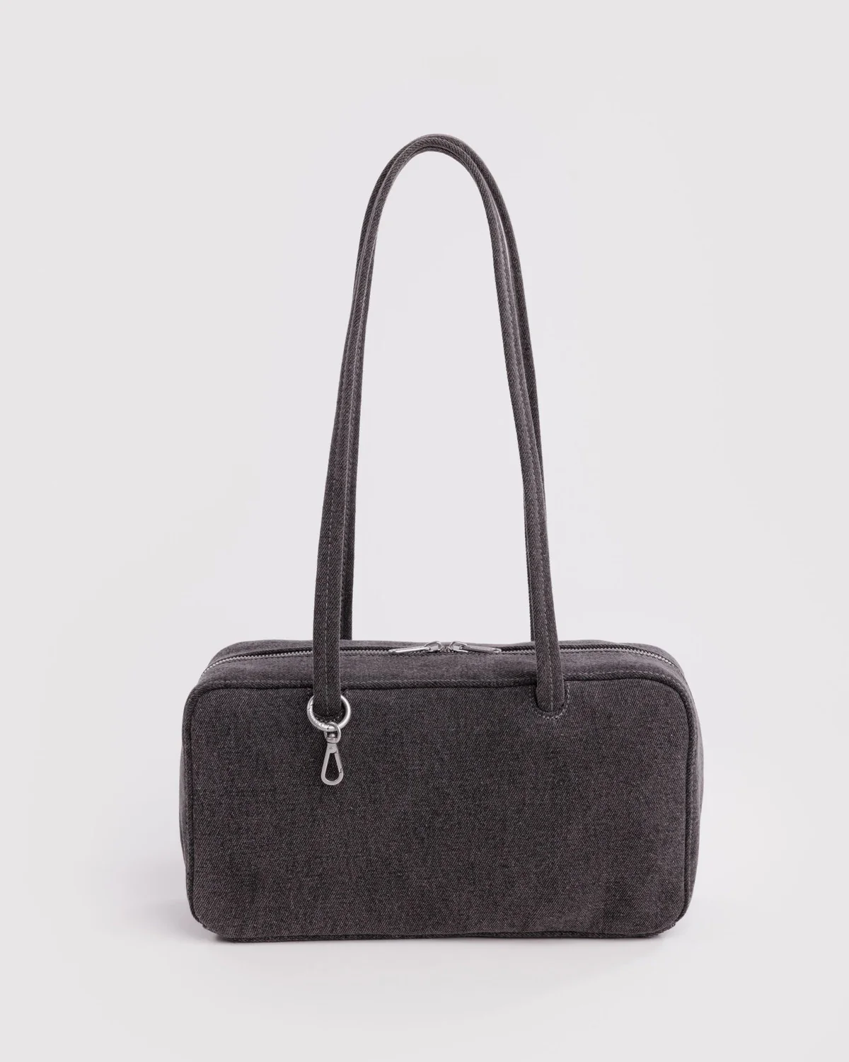 Denim Bowler Bag - Washed Black Denim