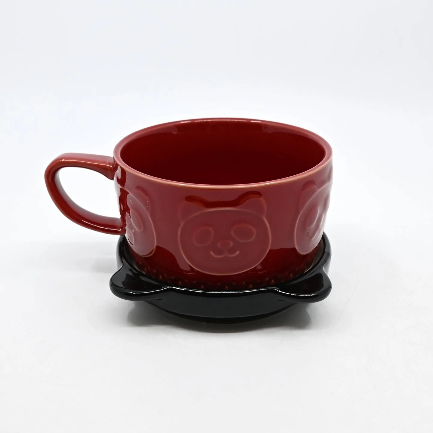 Panda Coffee Mug with Saucer Lid - Image 3