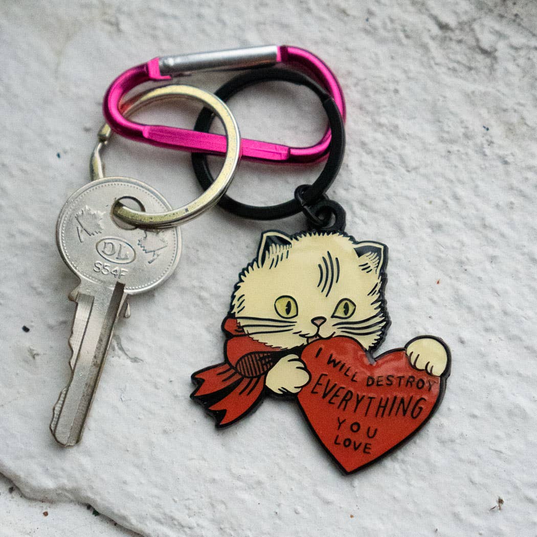Destroy Cat Keychain - Image 2