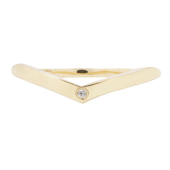 Diamond Point Hazeline - 18K Yellow Gold