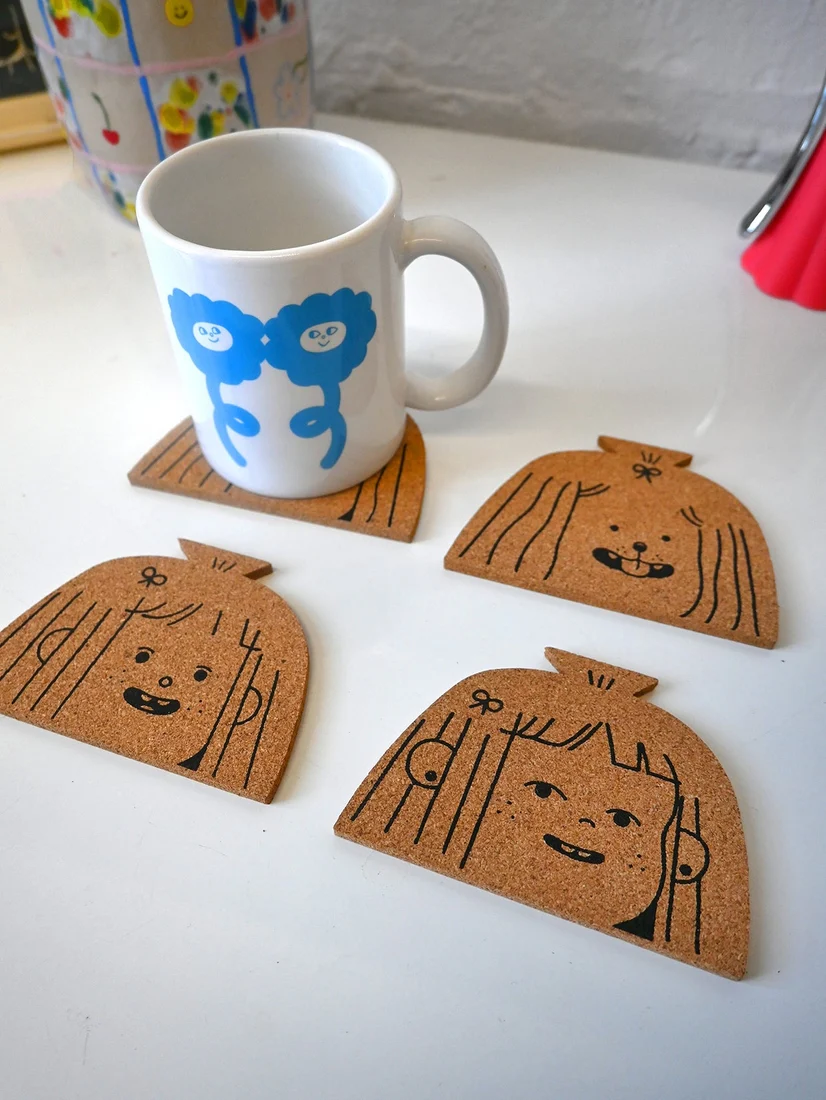 "Dog Person" Set of Four Cork Coasters - Image 3