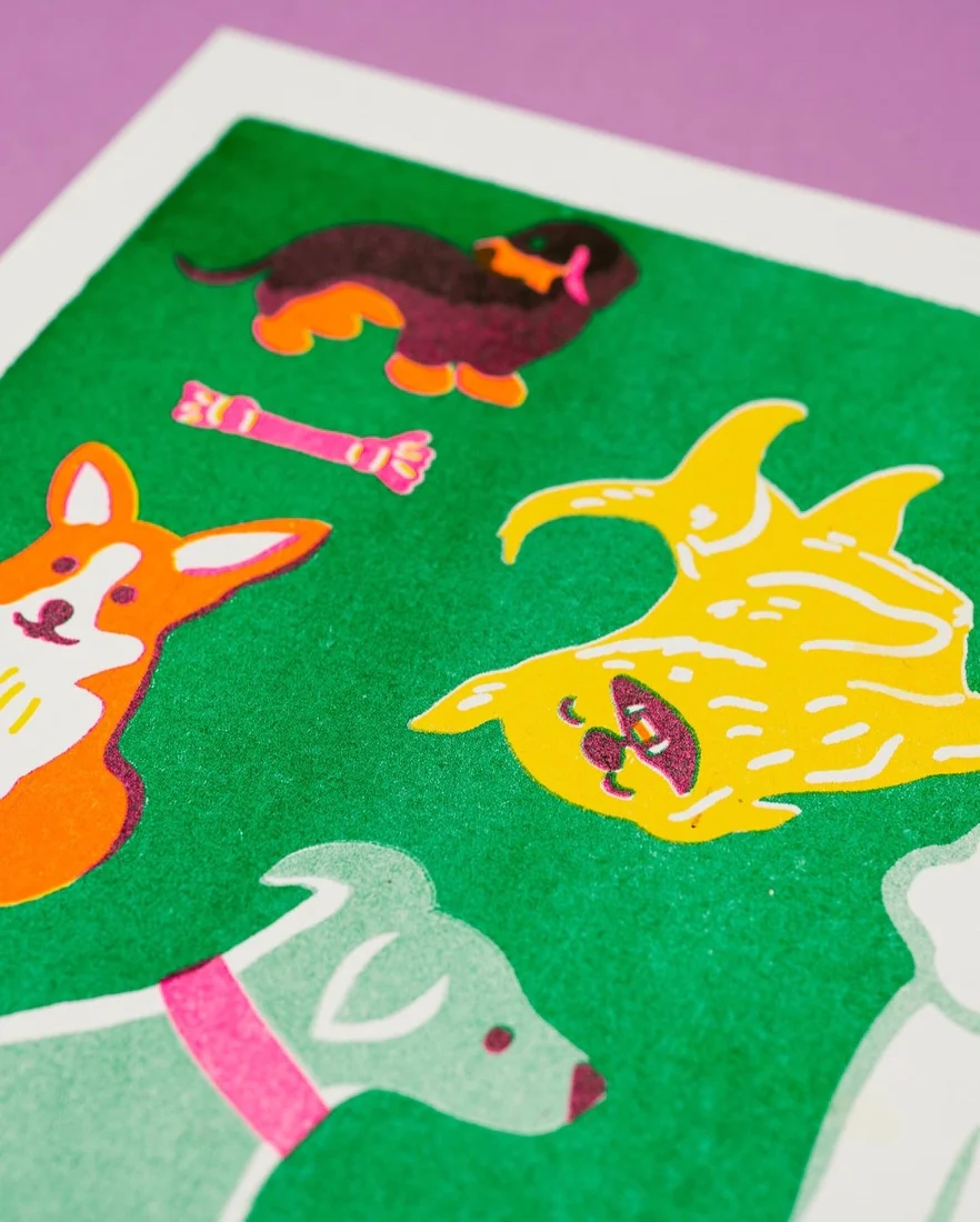 Dog Risograph Print - Image 2