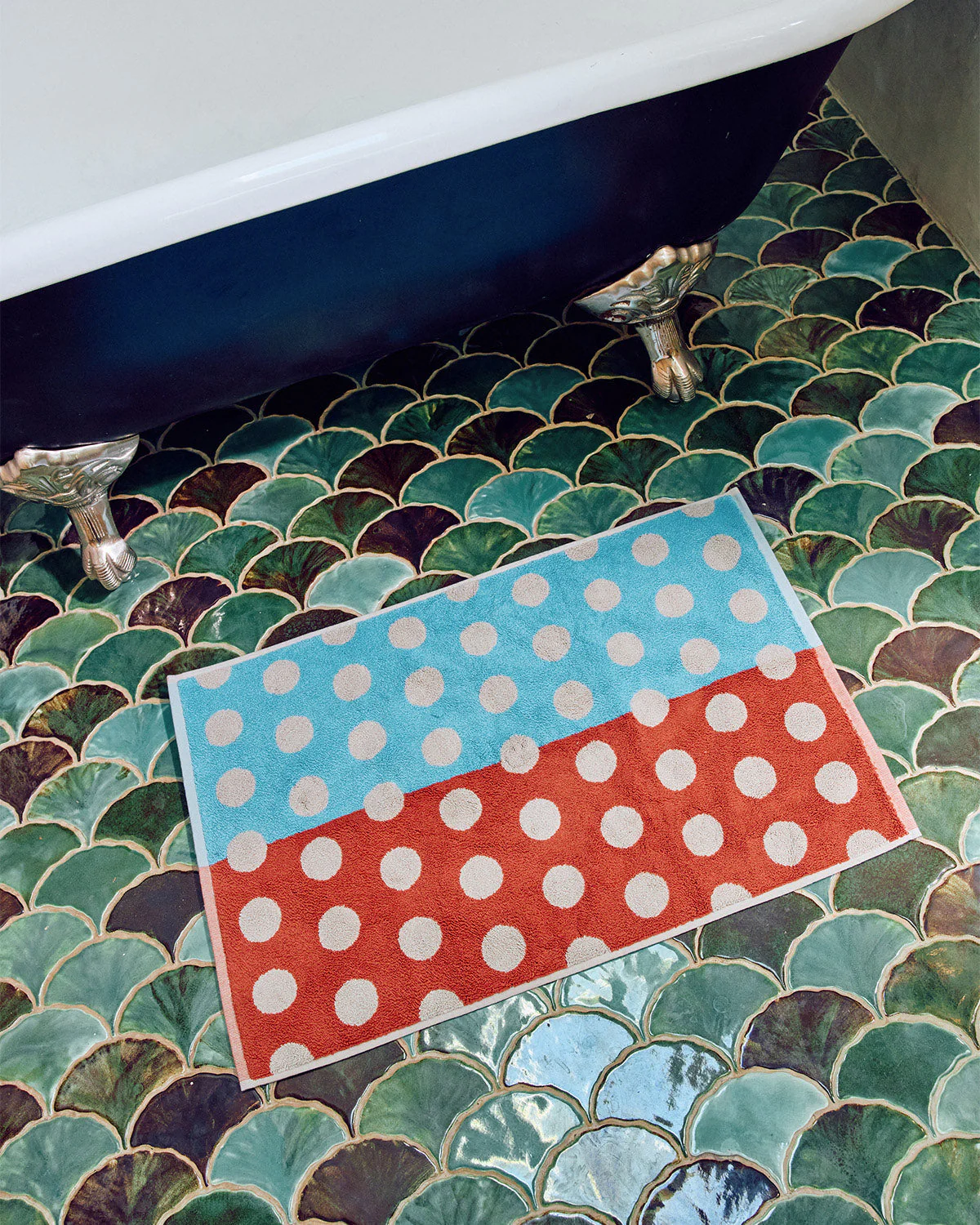 Dot Towels Bath Mat - Pearl Dot