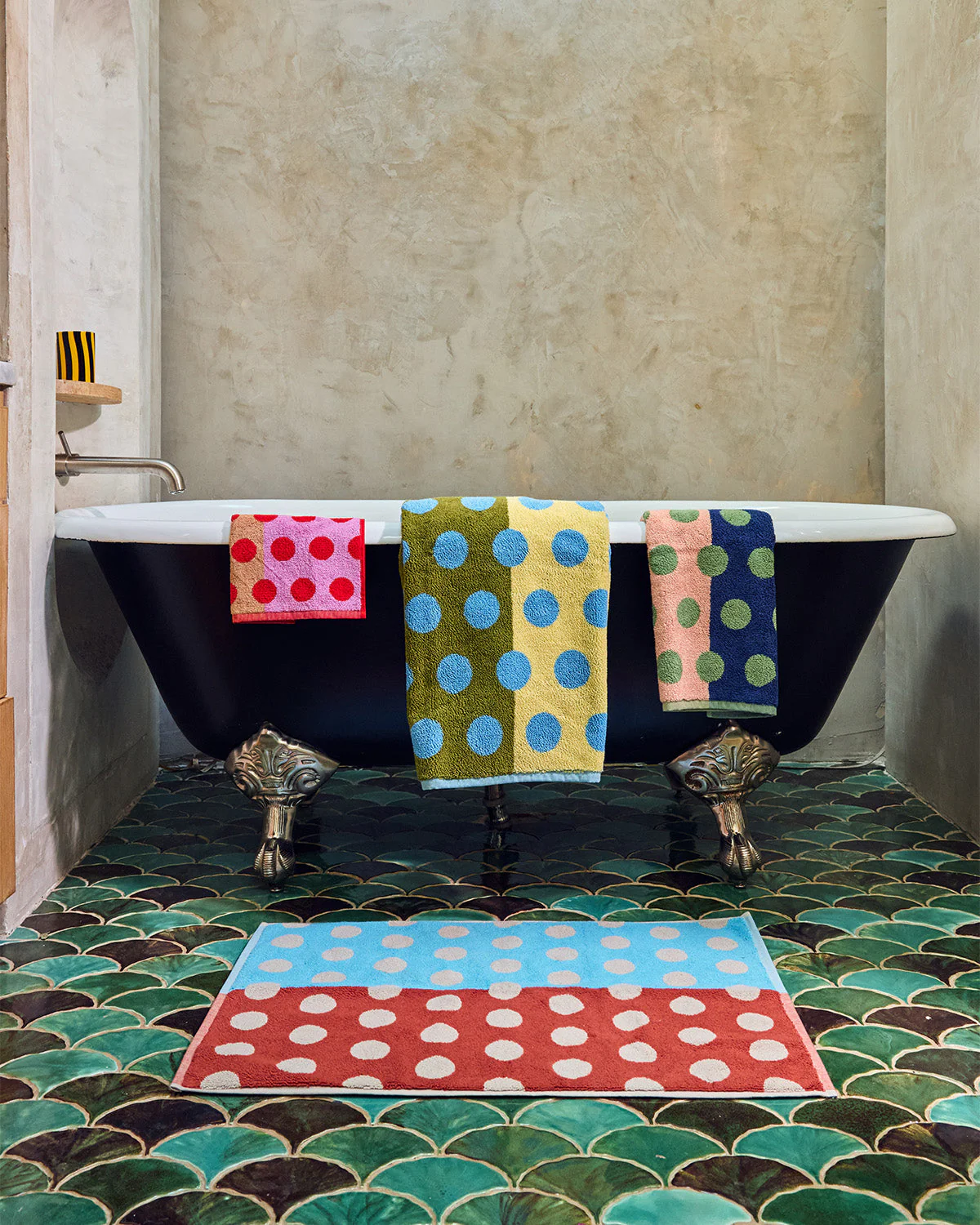 Dot Towels Bath Mat - Pearl Dot - Image 5