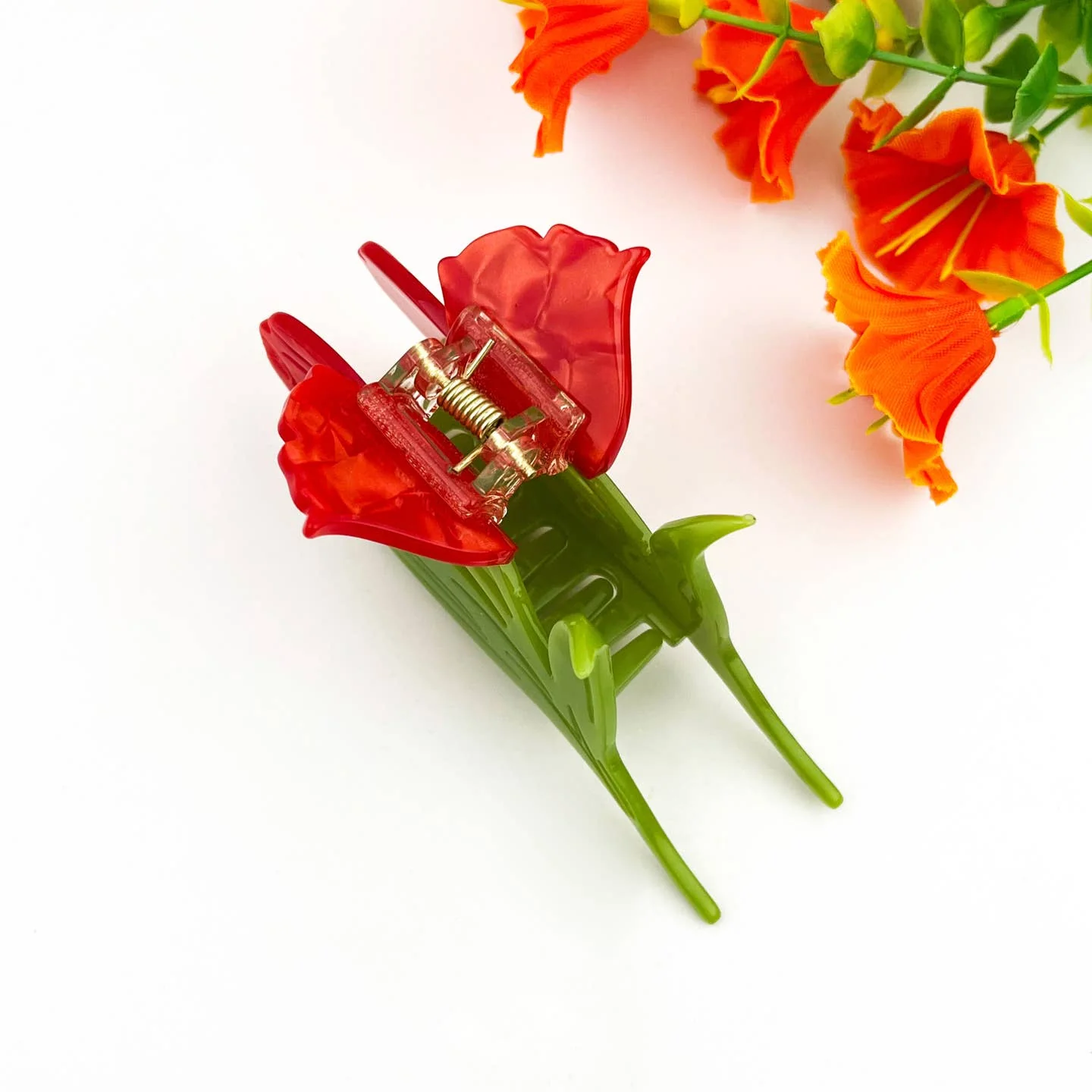 Double Tulip Hair Claw Clip - Image 2
