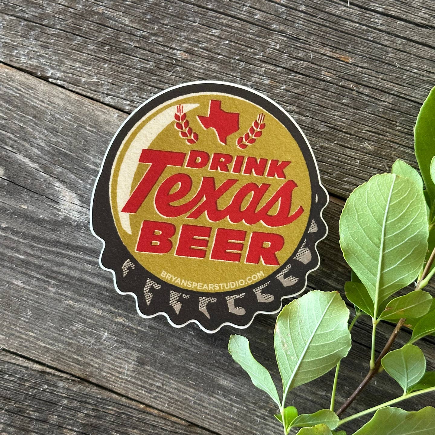 Drink Texas Beer Sticker - Image 2