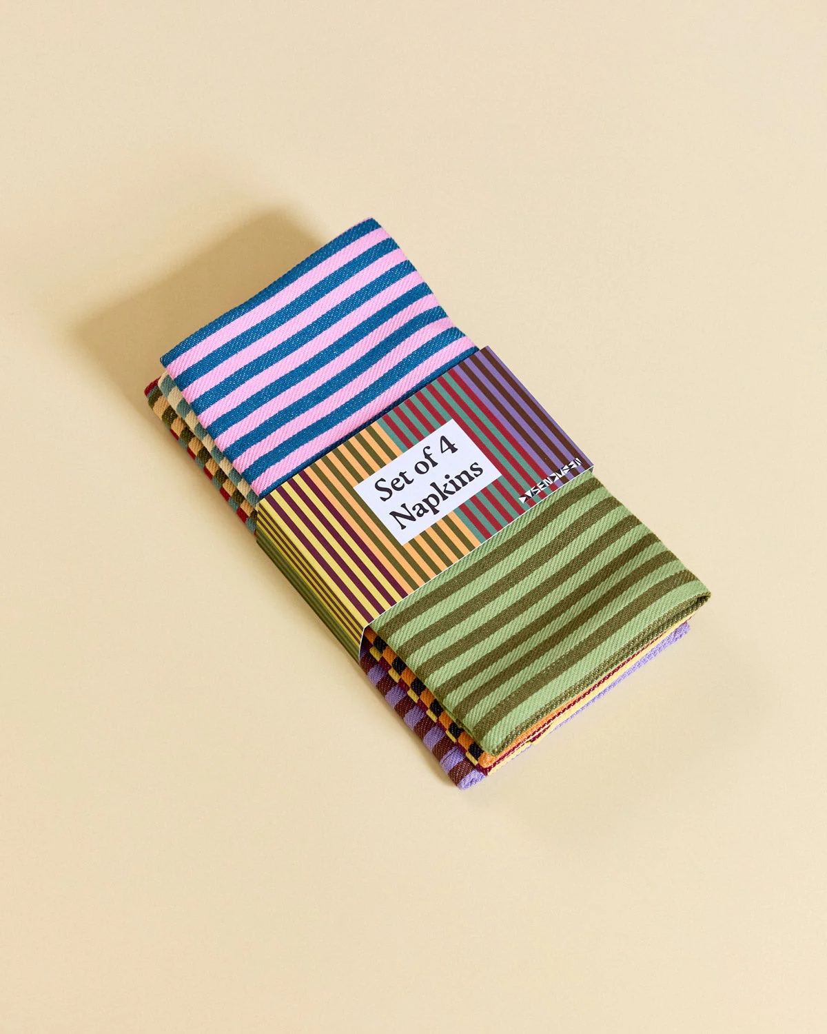 Duo Stripe Napkins Set - Image 2