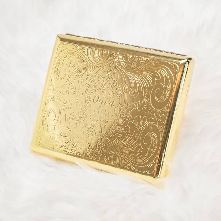 Elegant Qui'd Cigarette Case - Gold - Image 3