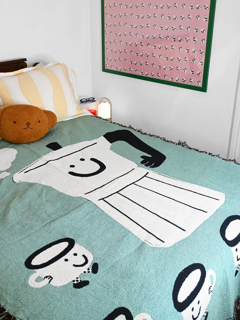 "Espresso Time!" Throw Blanket - Image 2