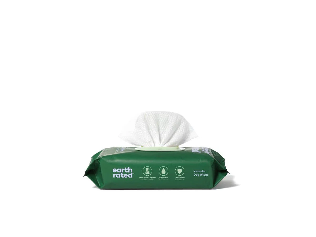 Earth Rated Lavender Dog Grooming Wipes 100ct - Image 2