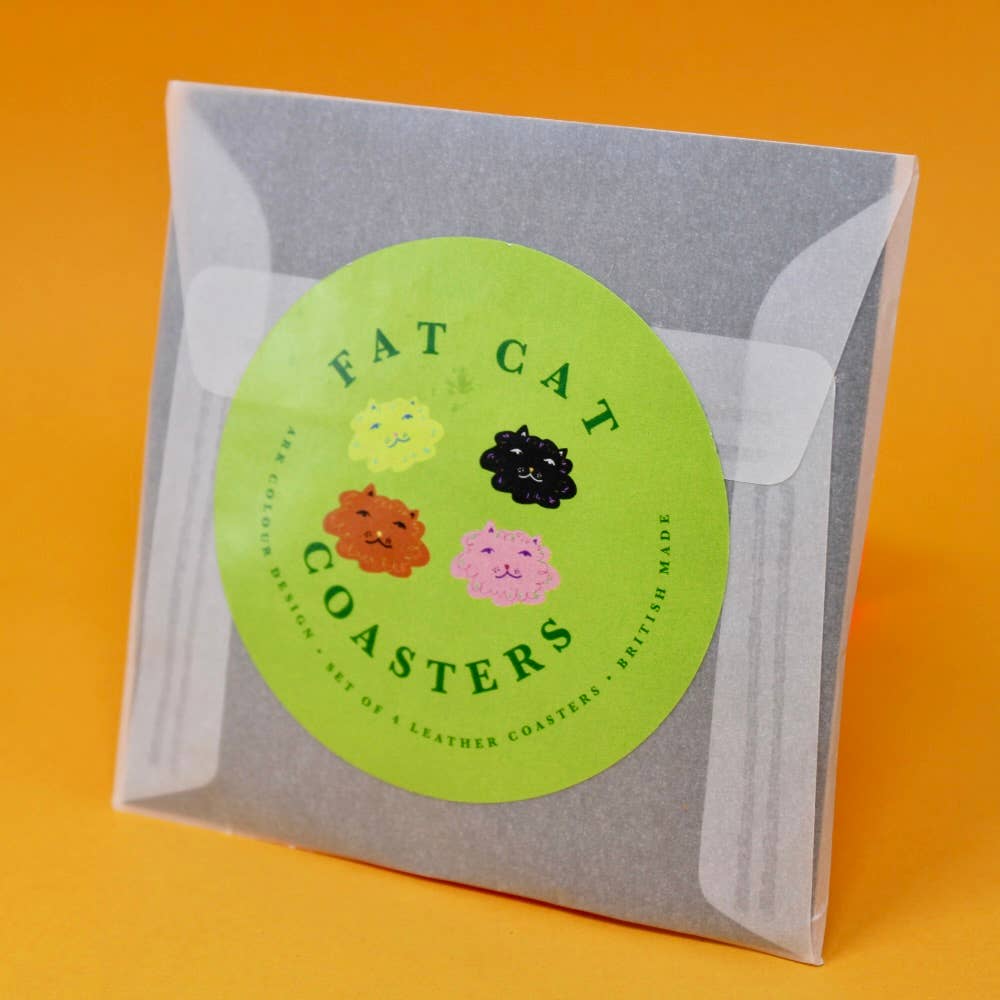 Fat Cat Coasters - Set of 4 - Image 3
