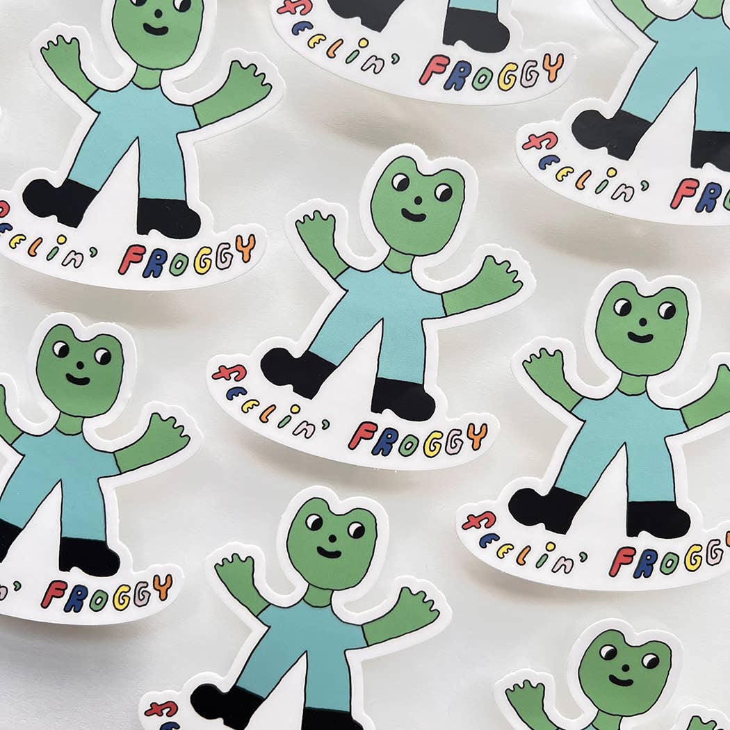 Feelin' Froggy Frog Sticker - Image 2