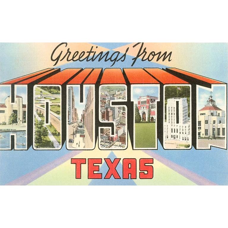 Greetings Houston, TX Magnet - 716