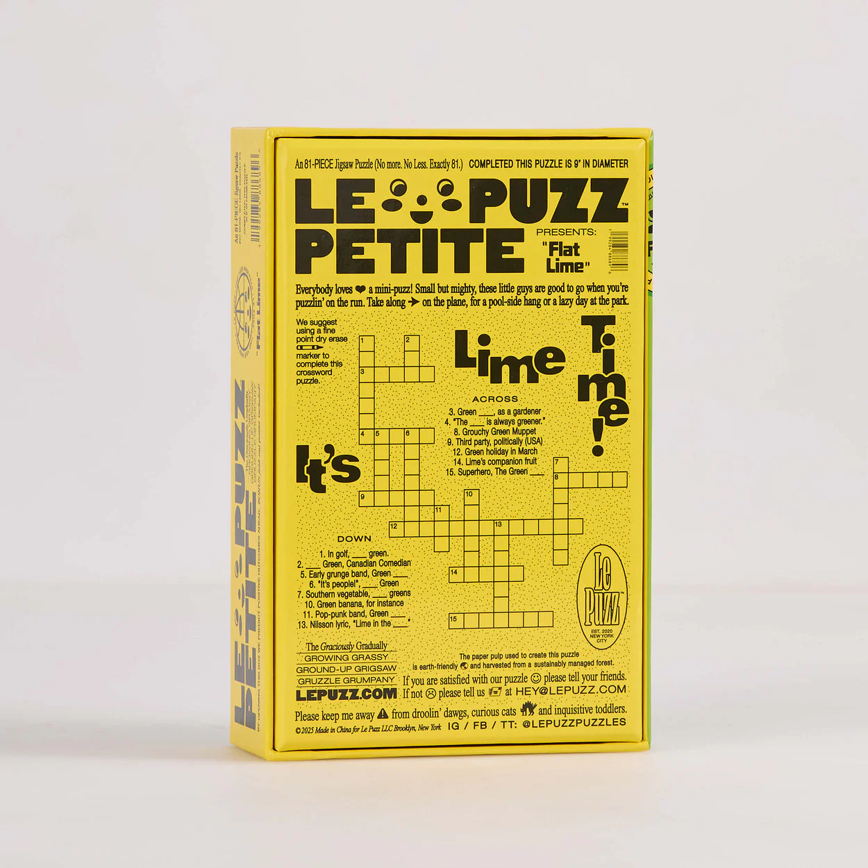 Flat Lime - 81 Piece Puzzle - Image 2