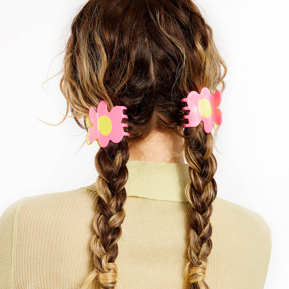 Flower Claw in Yellow + Pink - Image 3