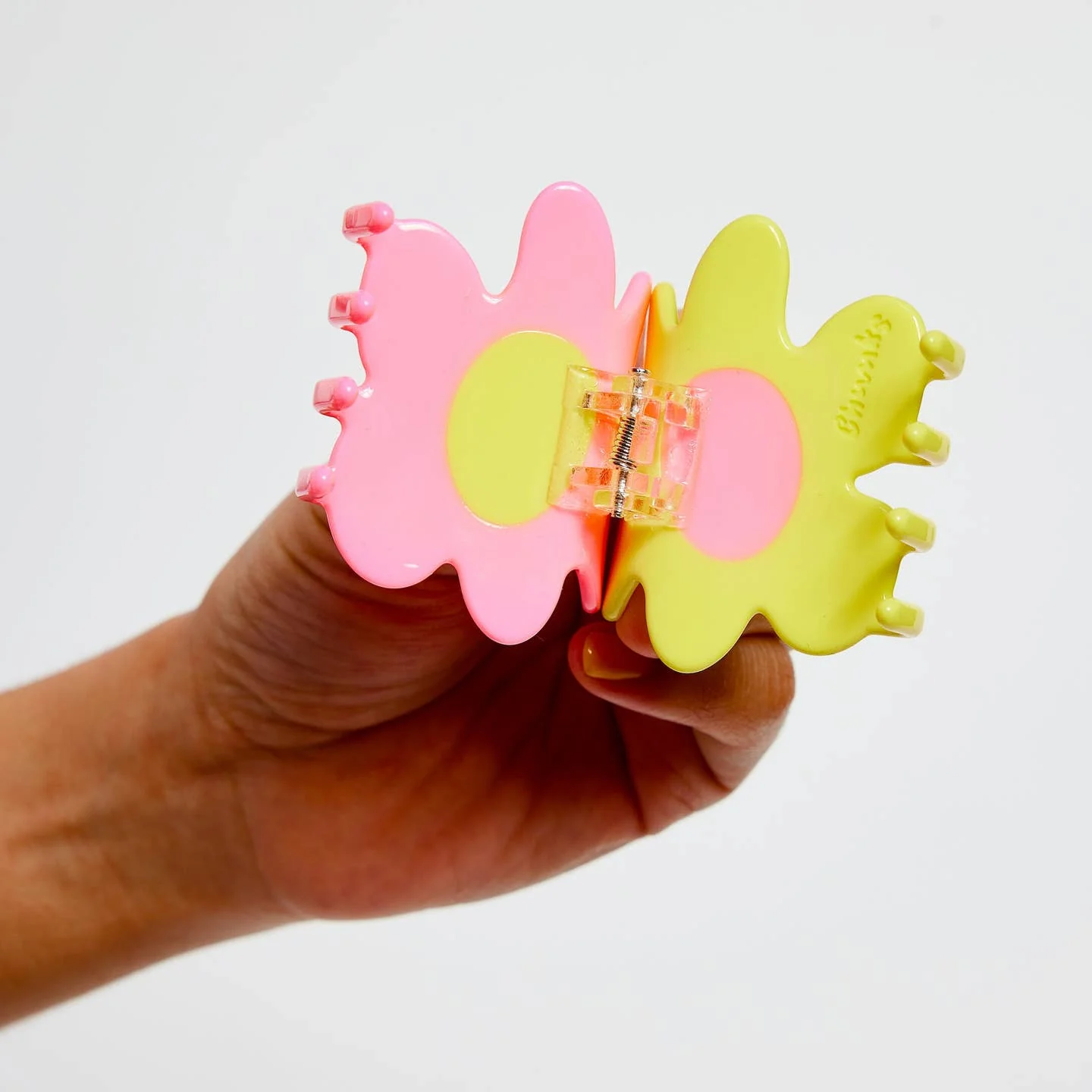 Flower Claw in Yellow + Pink - Image 5