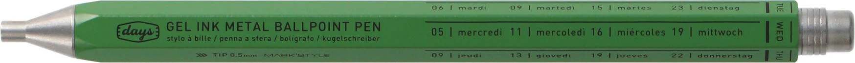 Gel Metal Ballpoint Pen - Green
