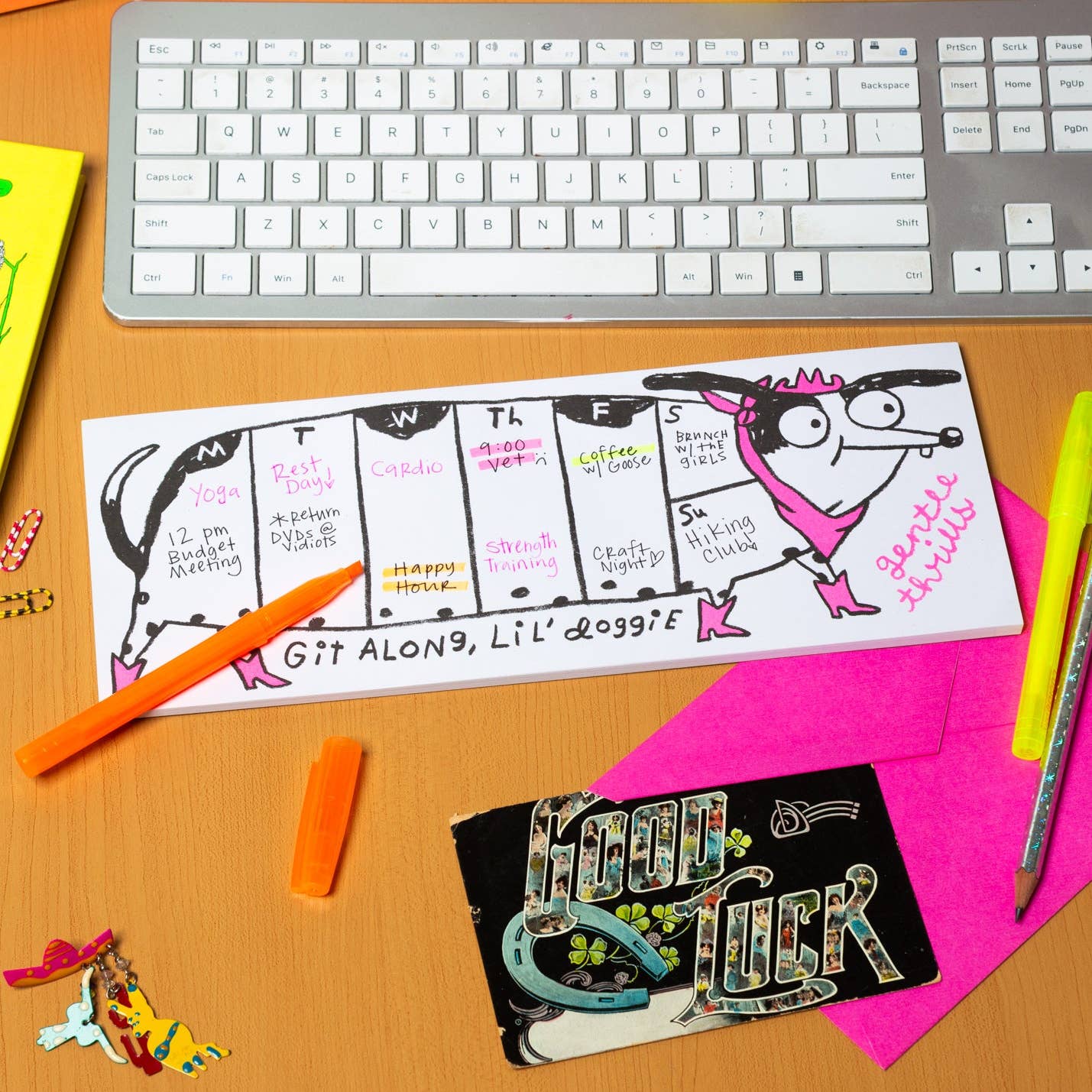 Git Along Doggie Weekly Desk Pad - Image 2