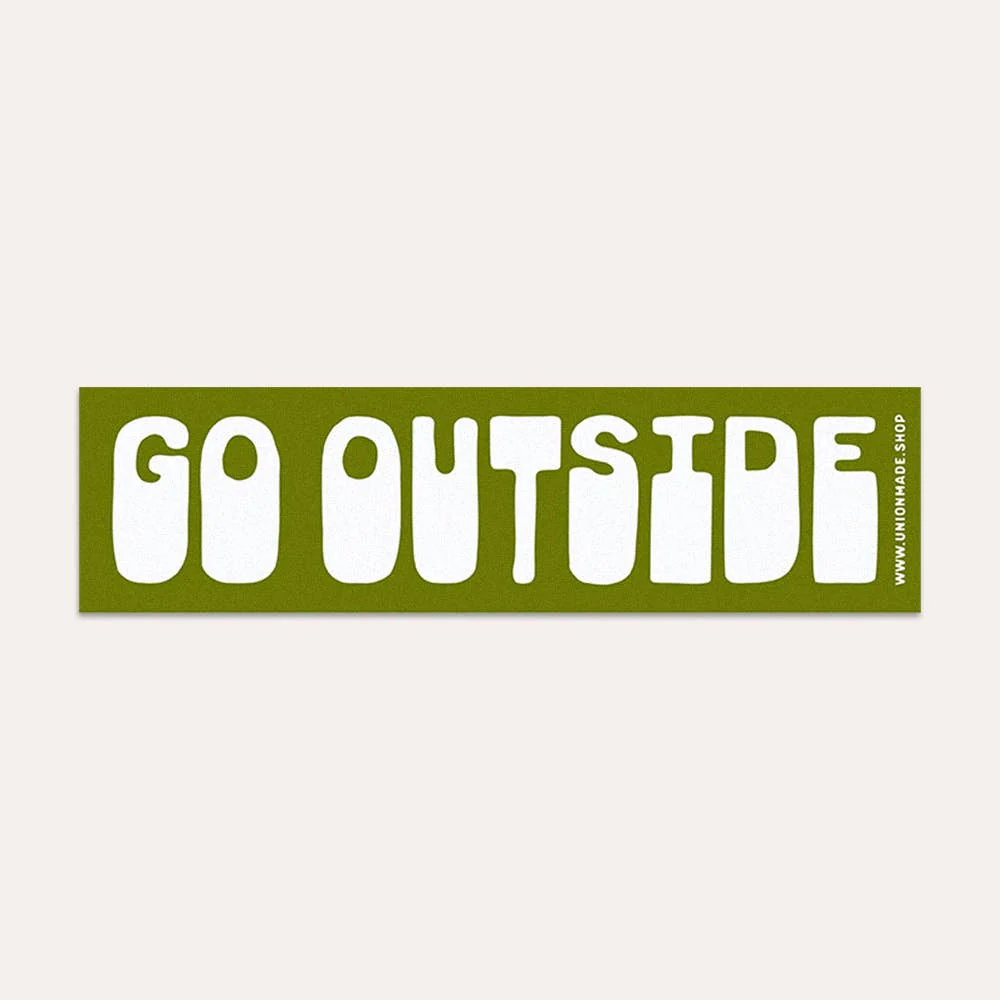 Go Outside Bumper Sticker