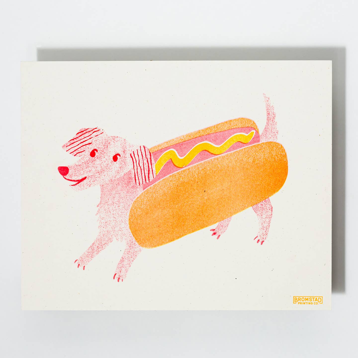 Hot Dog Risograph Print - Image 2