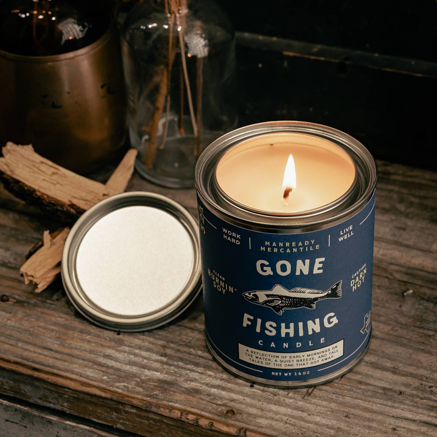 Gone Fishing Candle - Image 3