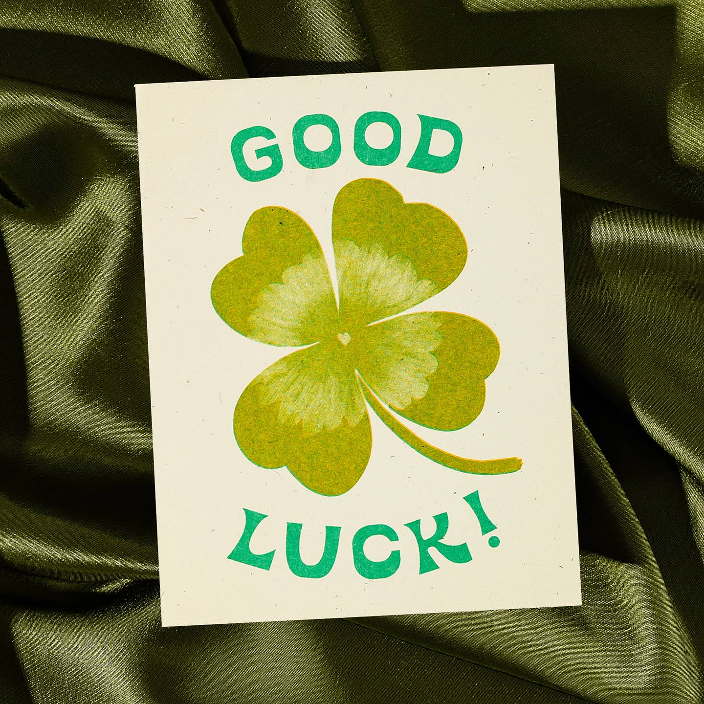 Good Luck Risograph Card