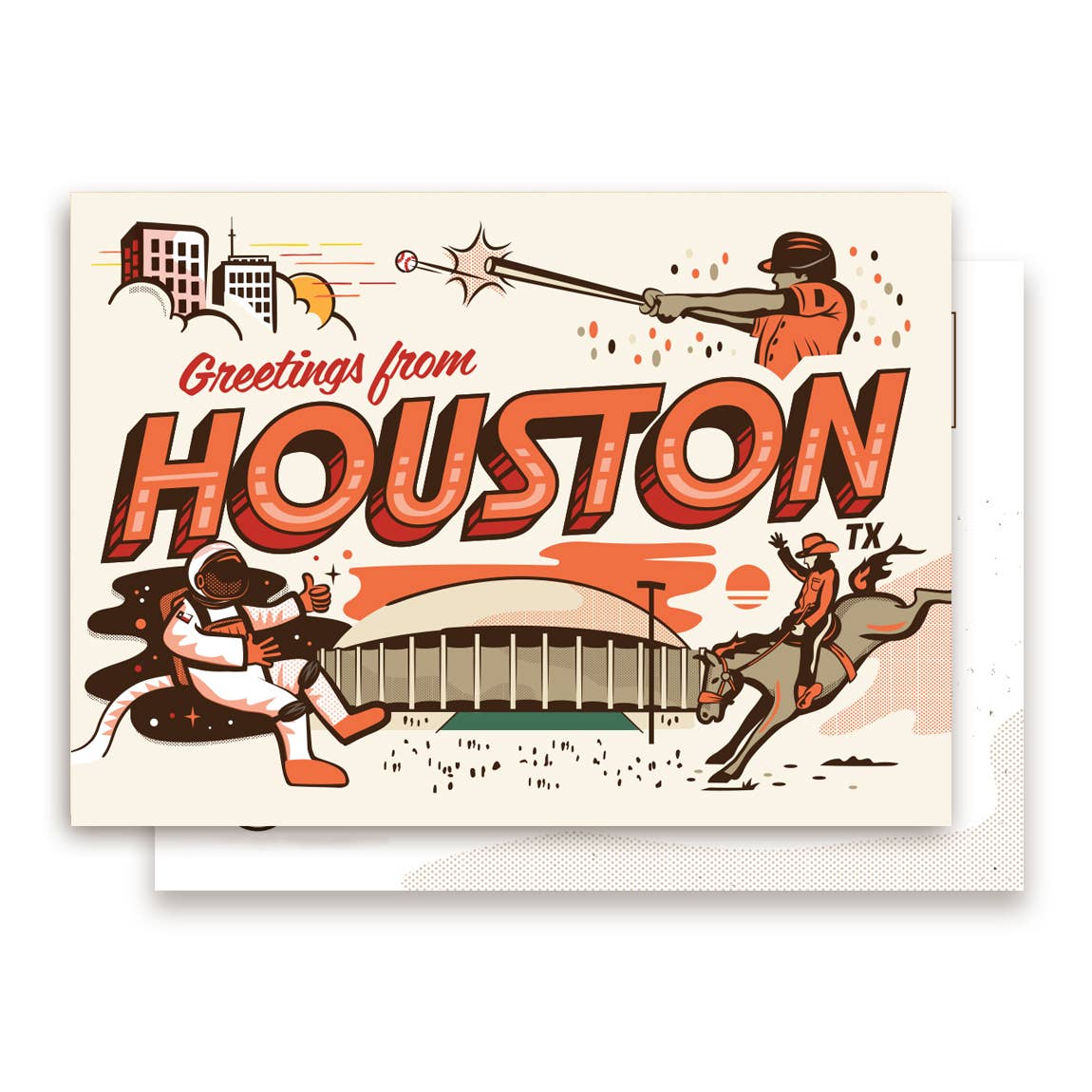 Greetings from Houston, TX - Postcard