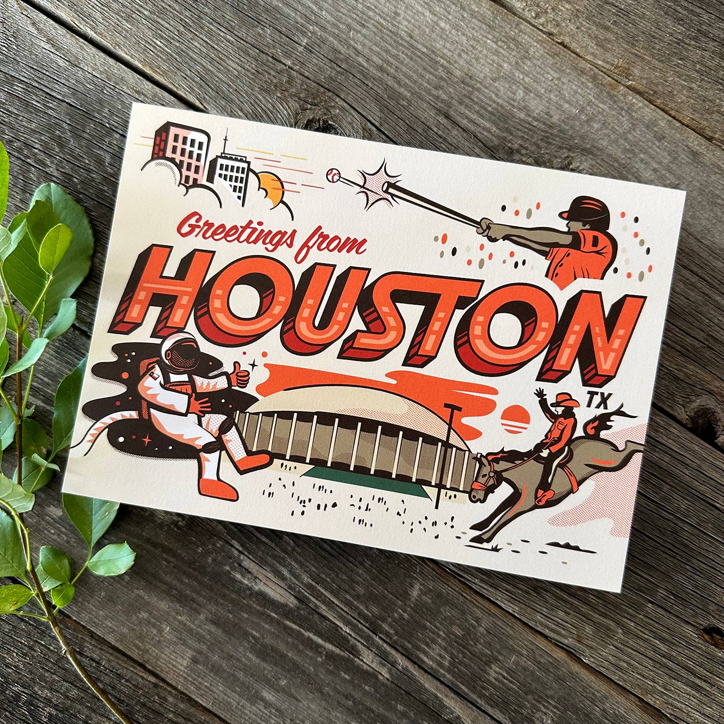 Greetings from Houston, TX - Postcard - Image 2
