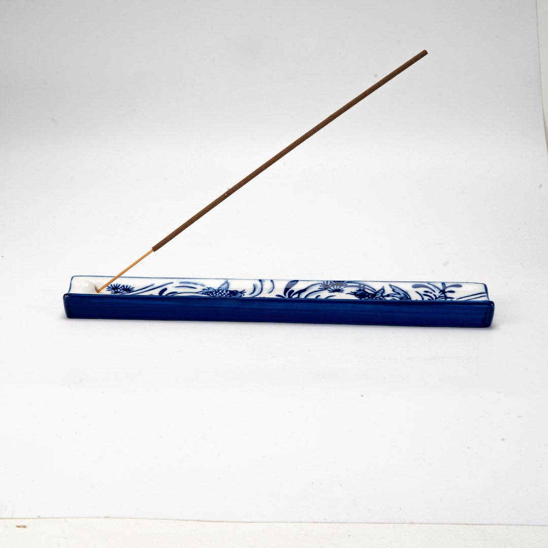 Handpainted Ceramic Incense Holder - Koi Fish - Image 3