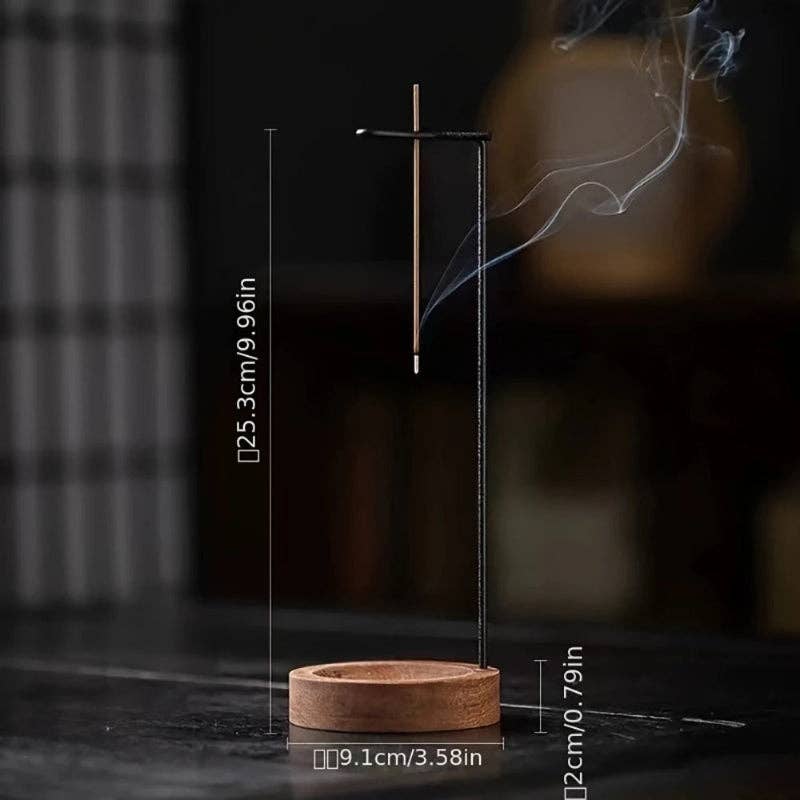 Upside Down Wood Incense Burner - Image 3