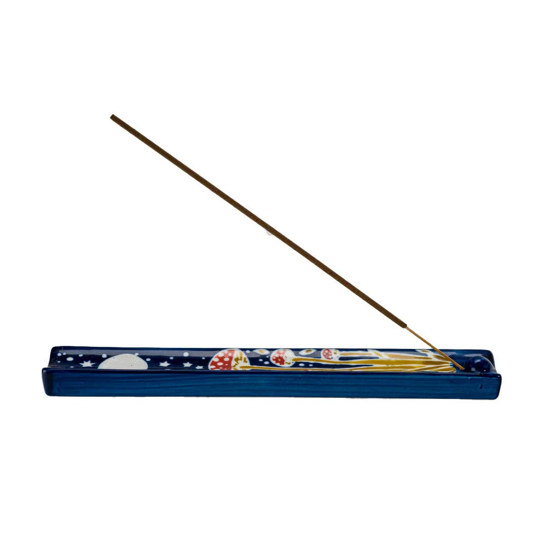 Handpainted Ceramic Incense Holder - Toadstool - Image 2