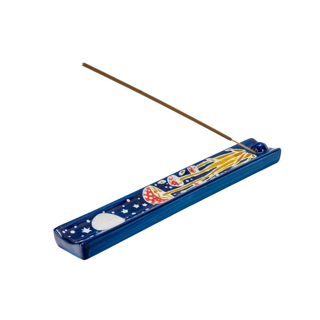 Handpainted Ceramic Incense Holder - Toadstool - Image 4