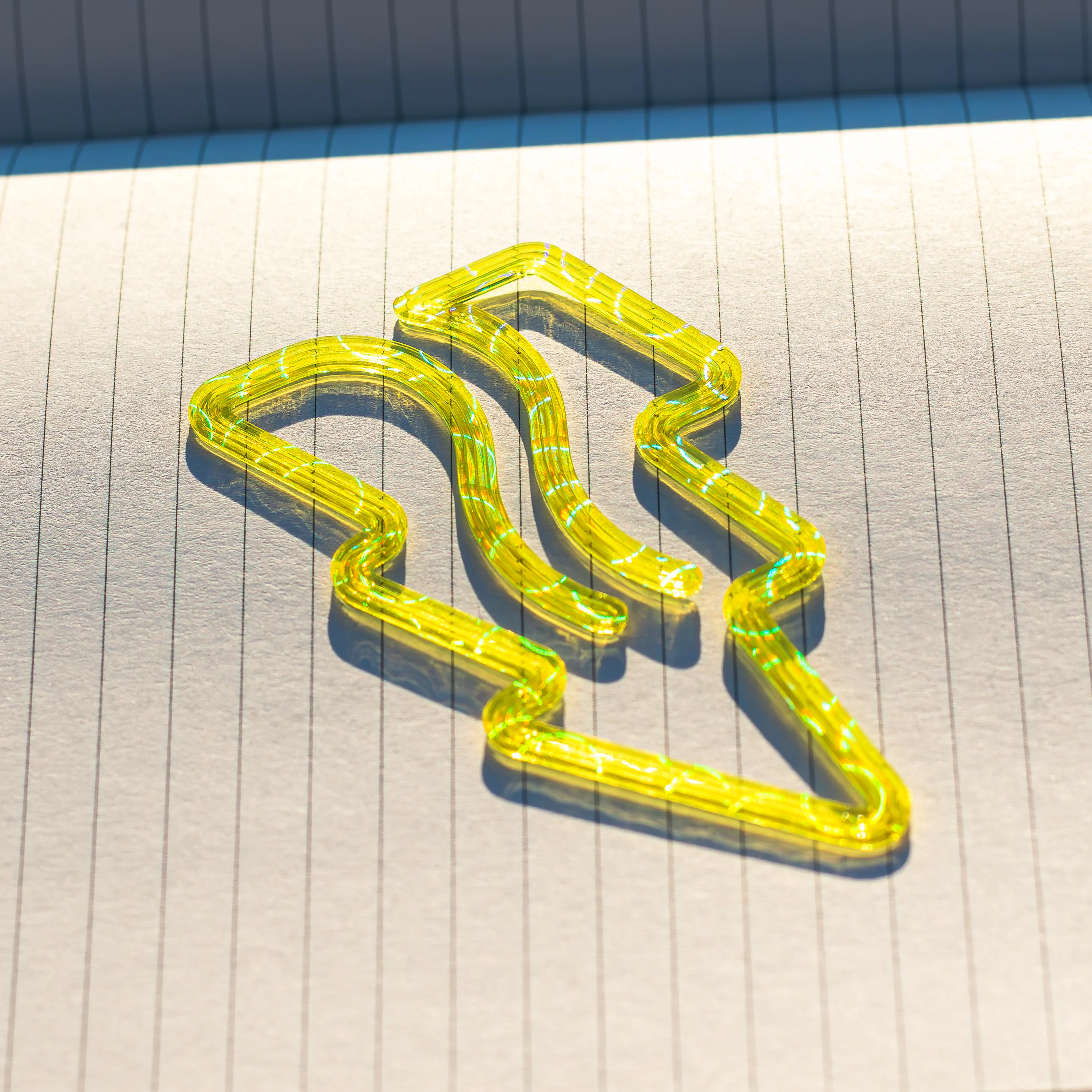 Bolt Bookmark - Glass Lemon - Image 2