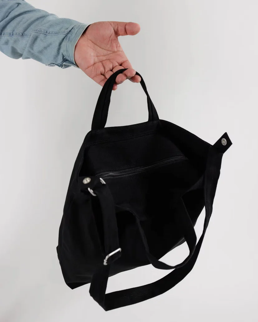 Horizontal Zip Duck Bag - Black - Image 2