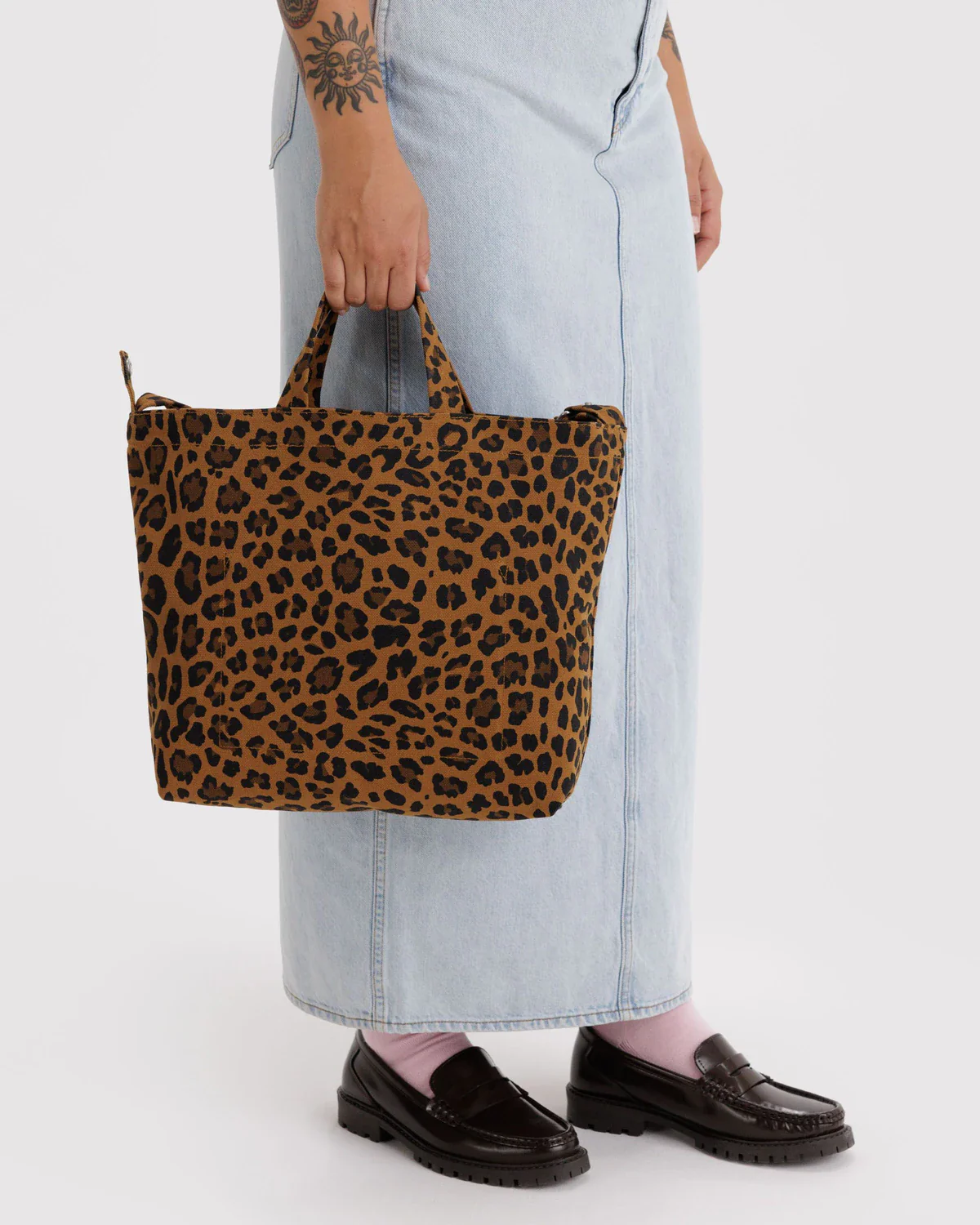 Horizontal Zip Duck Bag - Leopard - Image 2