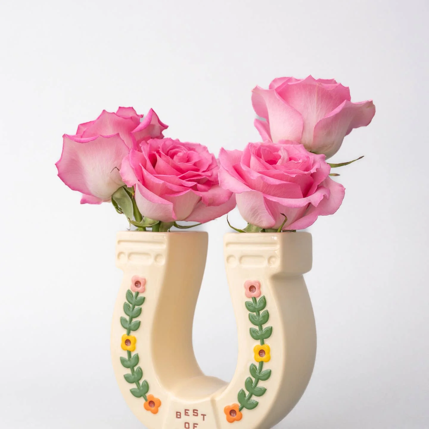 Horseshoe Ceramic Vase - Image 3