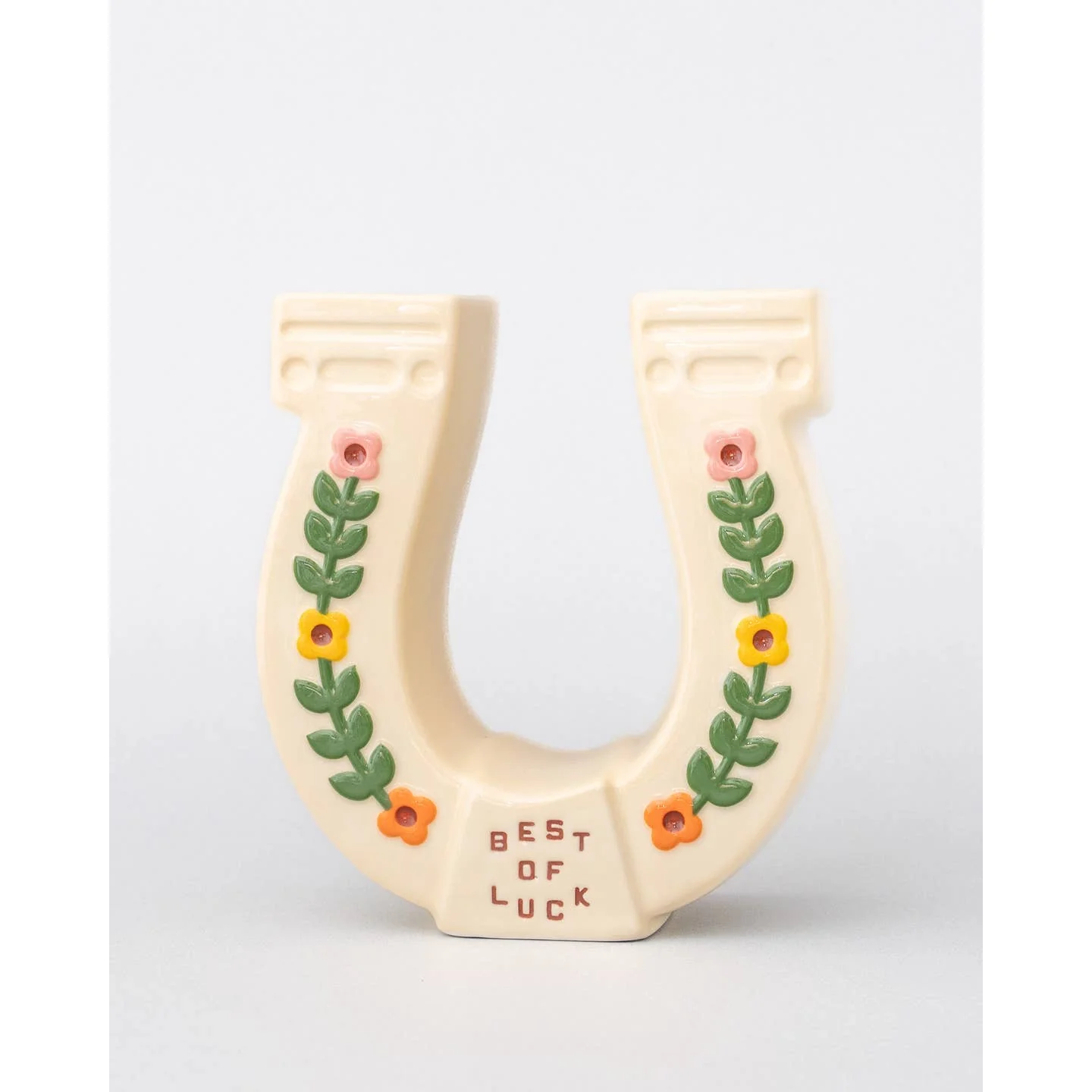 Horseshoe Ceramic Vase - Image 4