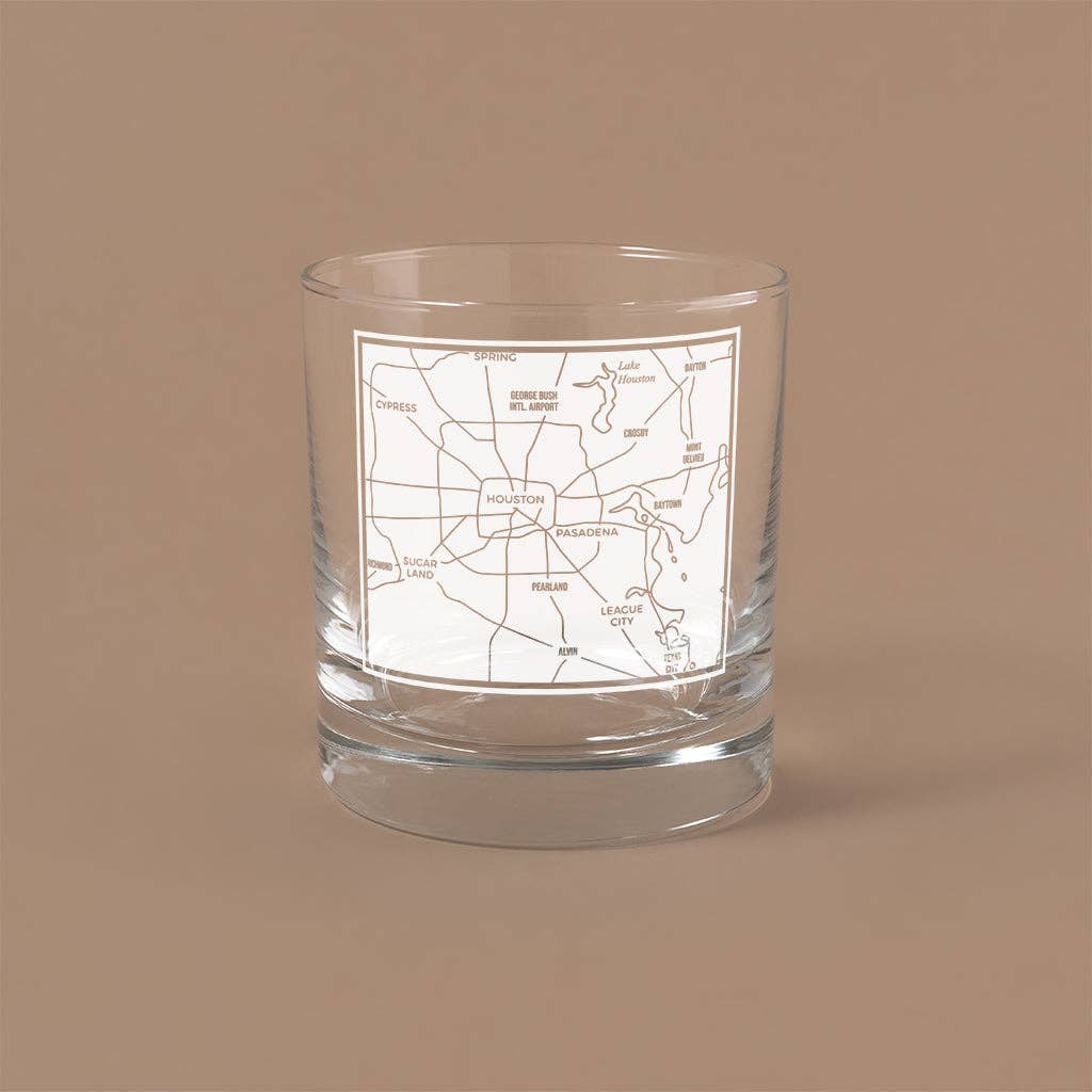 Houston Map Glass - 11oz - Image 2