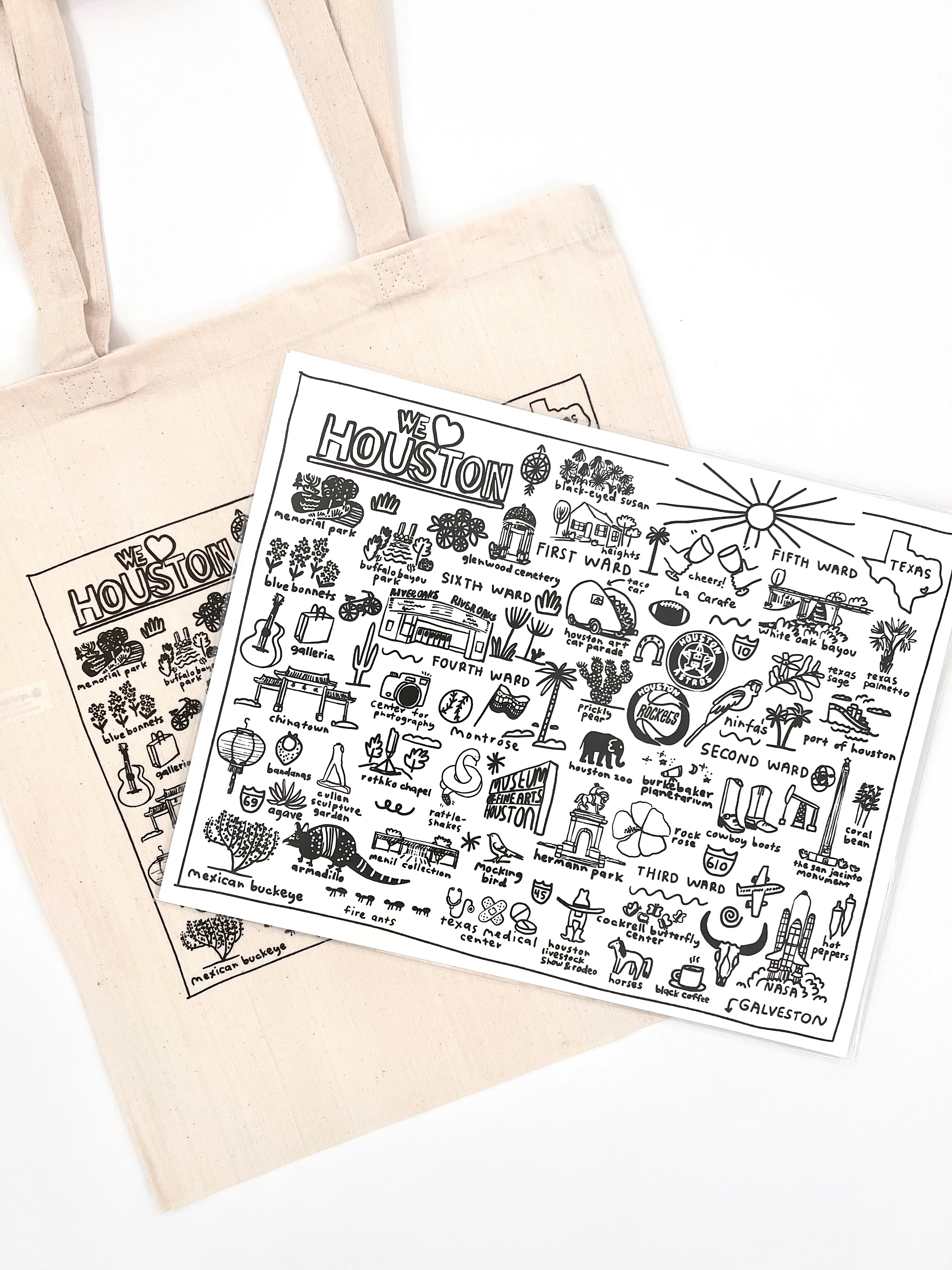 Houston Map Tote - Image 3
