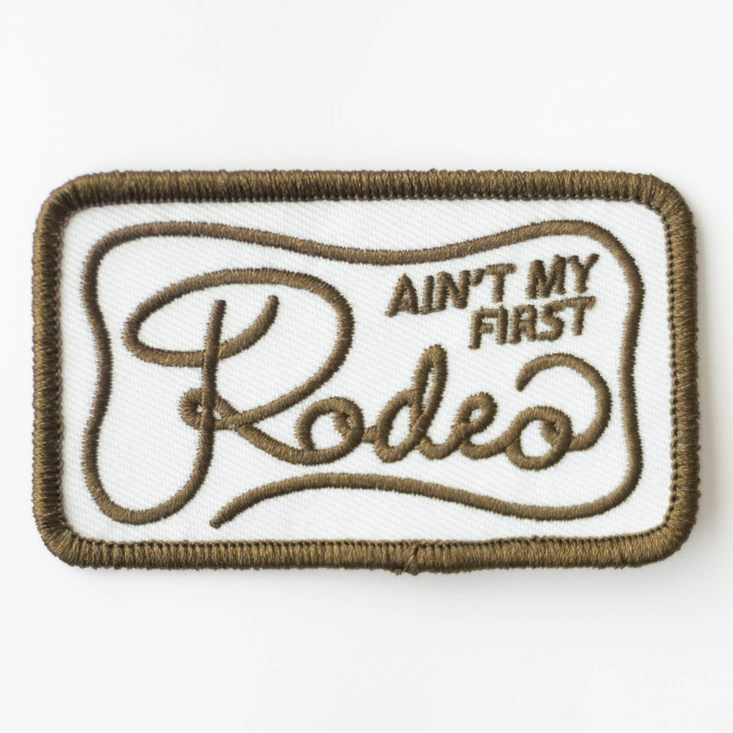 Ain't My First Rodeo Embroidered Iron On Patch - Image 3