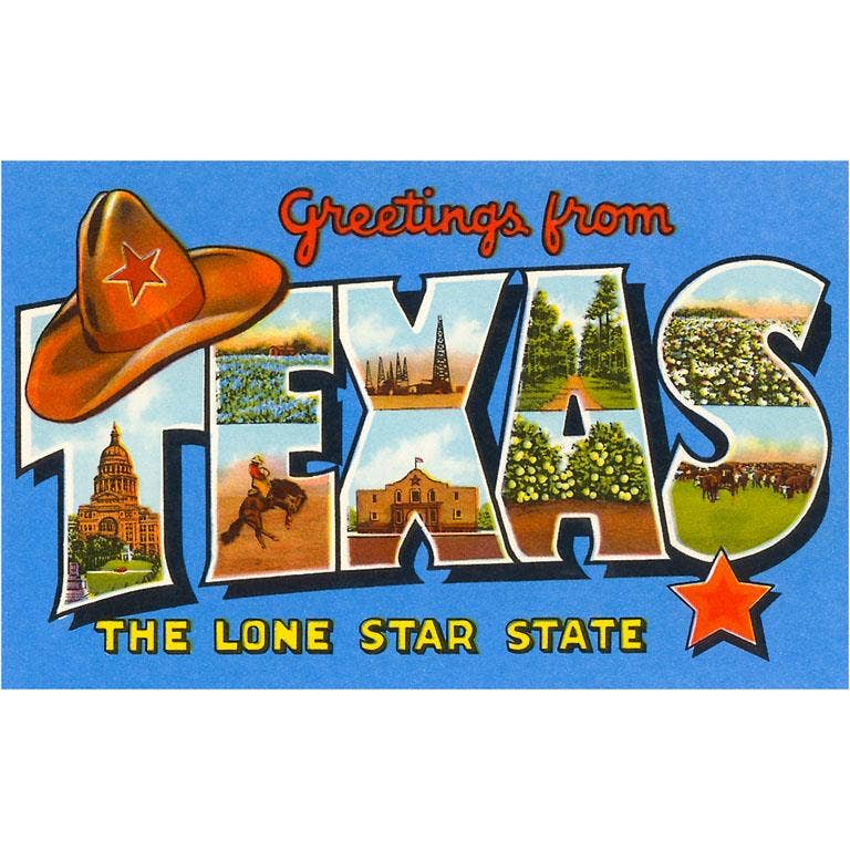 Greetings from Texas Postcard