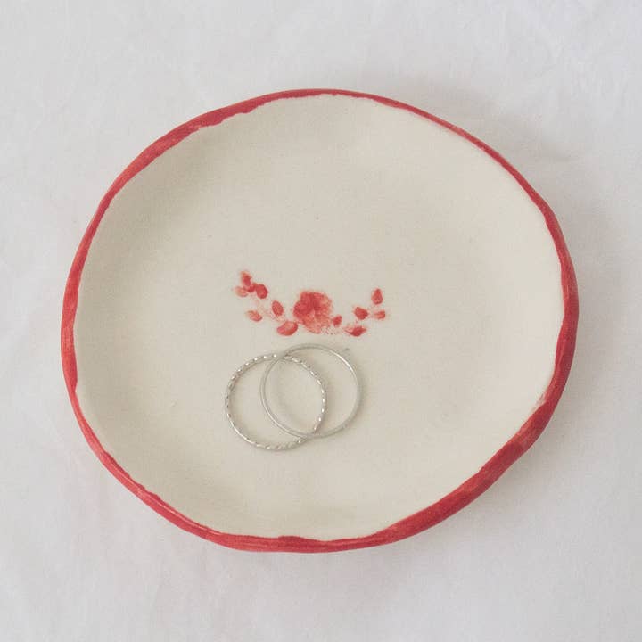 Hyacinth Ring Dish - Raspberry